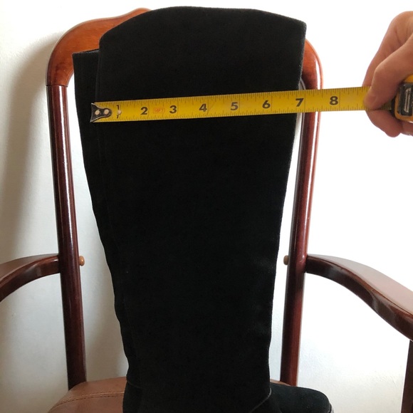 New UGG black suede riding boots sz 8 - Picture 7 of 12